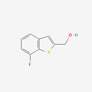 molecular formula C9H7FOS B1387809 (7-Fluoro-1-benzothiophen-2-yl)methanol CAS No. 1135283-78-1