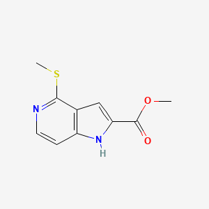 methyl 4-(methylthio)-1H-pyrrolo[3,2-c]pyridine-2-carboxylate