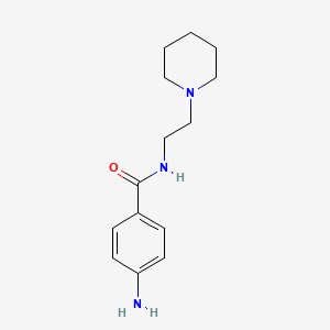 4-amino-N-(2-piperidinoethyl)benzenecarboxamide