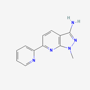 1-methyl-6-(2-pyridinyl)-1H-pyrazolo[3,4-b]pyridin-3-amine