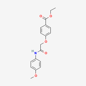 molecular formula C18H19NO5 B13878164 Ethyl 4-[2-(4-methoxyanilino)-2-oxoethoxy]benzoate 