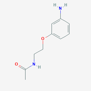 molecular formula C10H14N2O2 B1387821 N-[2-(3-aminophenoxy)ethyl]acetamide CAS No. 1171153-22-2