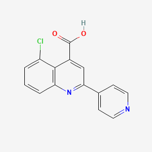 5-Chloro-2-pyridin-4-ylquinoline-4-carboxylic acid