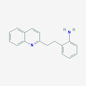 [2-(2-Quinolin-2-ylethyl)phenyl]amine