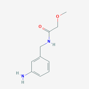 molecular formula C10H14N2O2 B13878299 N-[(3-aminophenyl)methyl]-2-methoxyacetamide 