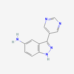 3-(Pyrimidin-5-yl)-1H-indazol-5-amine
