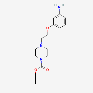 tert-butyl 4-[2-(3-aminophenoxy)ethyl]tetrahydro-1(2H)-pyrazinecarboxylate