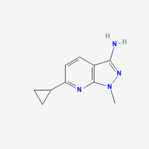 6-cyclopropyl-1-methyl-1H-pyrazolo[3,4-b]pyridin-3-ylamine