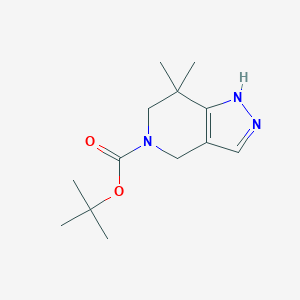 tert-Butyl 7,7-dimethyl-6,7-dihydro-1H-pyrazolo[4,3-c]pyridine-5(4H)-carboxylate