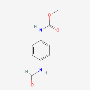 molecular formula C9H10N2O3 B13878394 Carbamic acid, N-[4-(formylamino)phenyl]-, methyl ester CAS No. 1430115-44-8