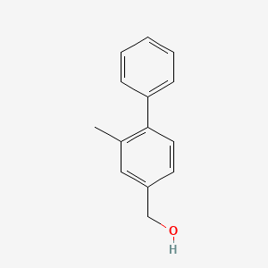 molecular formula C14H14O B13878409 (3-Methyl-4-phenylphenyl)methanol 