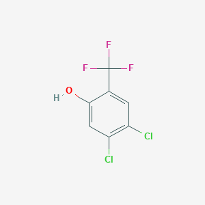molecular formula C7H3Cl2F3O B13878437 4,5-Dichloro-2-(trifluoromethyl)phenol CAS No. 51571-02-9