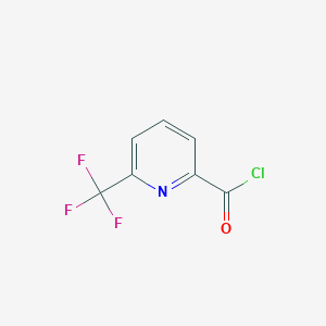 molecular formula C7H3ClF3NO B1387844 6-(Trifluoromethyl)pyridine-2-carbonyl chloride CAS No. 1099597-77-9
