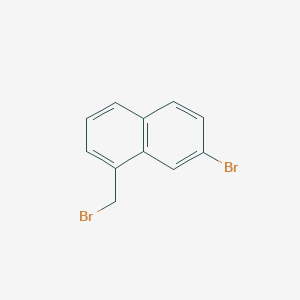 molecular formula C11H8Br2 B13878448 7-Bromo-1-(bromomethyl)naphthalene CAS No. 81830-68-4