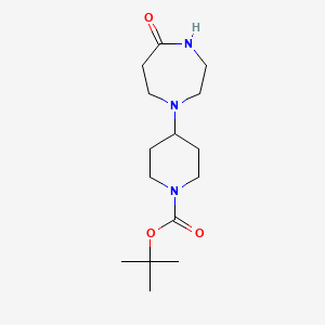 Tert-butyl 4-(5-oxo-1,4-diazepan-1-yl)piperidine-1-carboxylate