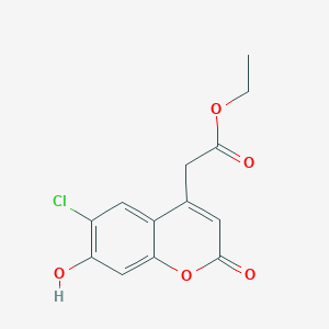 ethyl (6-chloro-7-hydroxy-2-oxo-2H-chromen-4-yl)acetate