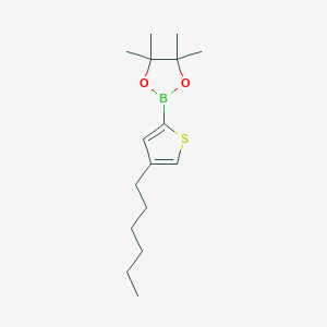 2-(4-Hexylthiophen-2-yl)-4,4,5,5-tetramethyl-1,3,2-dioxaborolane