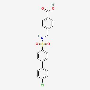 molecular formula C20H16ClNO4S B1387864 4-(((4'-Chloro-[1,1'-biphenyl])-4-sulfonamido)methyl)benzoic acid CAS No. 885269-34-1