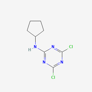molecular formula C8H10Cl2N4 B1387865 4,6-dichloro-N-cyclopentyl-1,3,5-triazin-2-amine CAS No. 85196-50-5