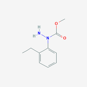 molecular formula C10H14N2O2 B13878650 methyl N-amino-N-(2-ethylphenyl)carbamate 