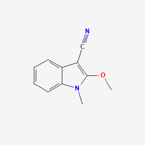 molecular formula C11H10N2O B13878737 2-Methoxy-1-methylindole-3-carbonitrile 