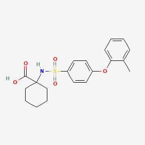 1-((4-(o-Tolyloxy)phenyl)sulfonamido)cyclohexane-1-carboxylic acid