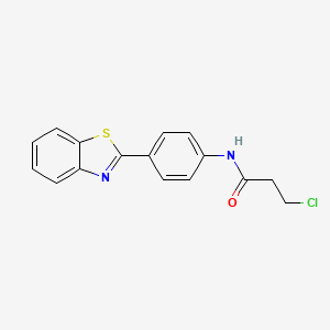 N-(4-(benzo[d]thiazol-2-yl)phenyl)-3-chloropropanamide