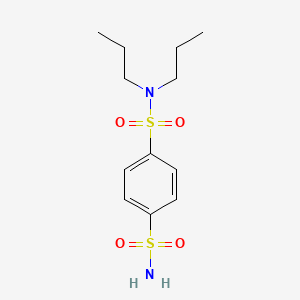 molecular formula C12H20N2O4S2 B13878815 4-N,4-N-dipropylbenzene-1,4-disulfonamide 