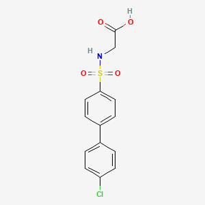((4'-Chloro-[1,1'-biphenyl]-4-yl)sulfonyl)glycine