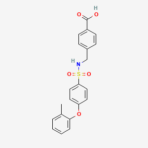 4-(((4-(o-Tolyloxy)phenyl)sulfonamido)methyl)benzoic acid