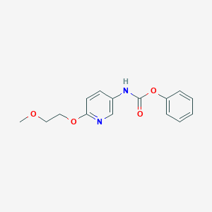 molecular formula C15H16N2O4 B13878940 Phenyl 6-(2-methoxyethoxy)pyridin-3-ylcarbamate 