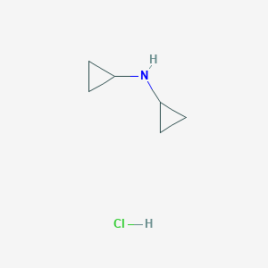 molecular formula C6H12ClN B1387895 Dicyclopropylamine hydrochloride CAS No. 246257-69-2