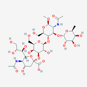 molecular formula C32H54N2O23 B013879 Sialyl Lewis X methyl glycoside CAS No. 141612-87-5