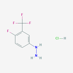 4-Fluoro-3-(trifluoromethyl)phenylhydrazine hydrochloride