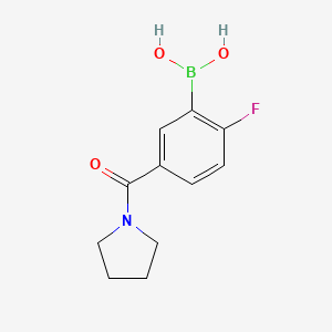 (2-Fluoro-5-(pyrrolidine-1-carbonyl)phenyl)boronic acid