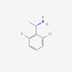 molecular formula C8H9ClFN B1387906 (S)-1-(2-Chloro-6-fluorophenyl)ethanamine CAS No. 1000922-53-1