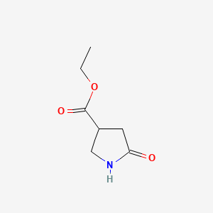 molecular formula C7H11NO3 B1387911 Ethyl 5-oxopyrrolidine-3-carboxylate CAS No. 60298-18-2