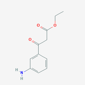molecular formula C11H13NO3 B13879123 Ethyl 3-(3-aminophenyl)-3-oxopropanoate 