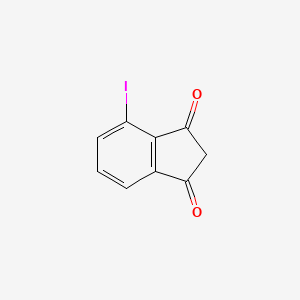 molecular formula C9H5IO2 B13879222 4-Iodoindene-1,3-dione 