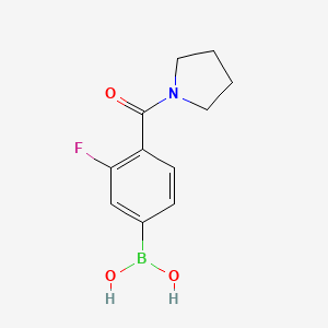 3-Fluoro-4-(pyrrolidine-1-carbonyl)phenylboronic acid