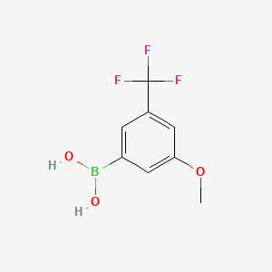 molecular formula C8H8BF3O3 B1387929 3-Methoxy-5-(trifluoromethyl)phenylboronic acid CAS No. 871332-97-7