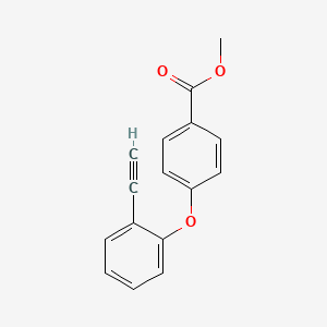 molecular formula C16H12O3 B13879297 Methyl 4-(2-ethynylphenoxy)benzoate 