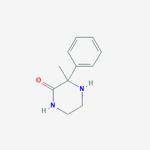 molecular formula C11H14N2O B13879312 3-Methyl-3-phenylpiperazin-2-one 