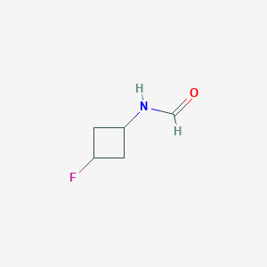 molecular formula C5H8FNO B13879373 N-(3-fluorocyclobutyl)formamide 