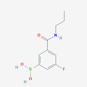 molecular formula C10H13BFNO3 B1387950 (3-Fluoro-5-(propylcarbamoyl)phenyl)boronic acid CAS No. 874219-37-1