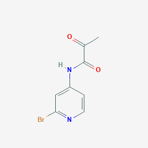 molecular formula C8H7BrN2O2 B13879507 N-(2-bromo-pyridin-4-yl)-2-oxo-propionamide 