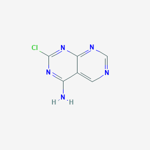 molecular formula C6H4ClN5 B13879556 2-Chloropyrimido[4,5-d]pyrimidin-4-amine 