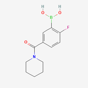 (2-Fluoro-5-(piperidine-1-carbonyl)phenyl)boronic acid
