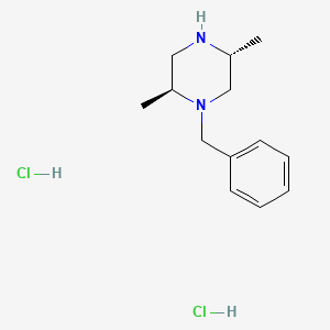 molecular formula C13H22Cl2N2 B1387963 (2S,5R)-1-benzyl-2,5-dimethylpiperazine dihydrochloride CAS No. 260254-80-6