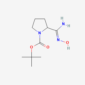 molecular formula C10H19N3O3 B1387965 1-Boc-2-(N-hydroxycarbamimidoyl)pyrrolidine CAS No. 500024-95-3